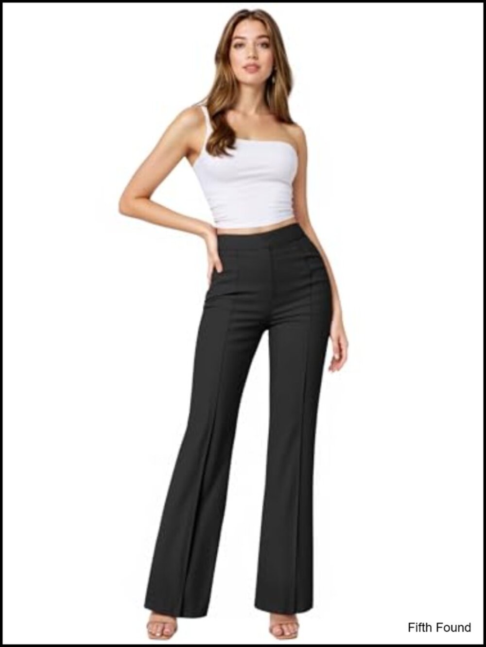 Ponte Bootcut Dress Pants Stretch Pintuck Pull On Work